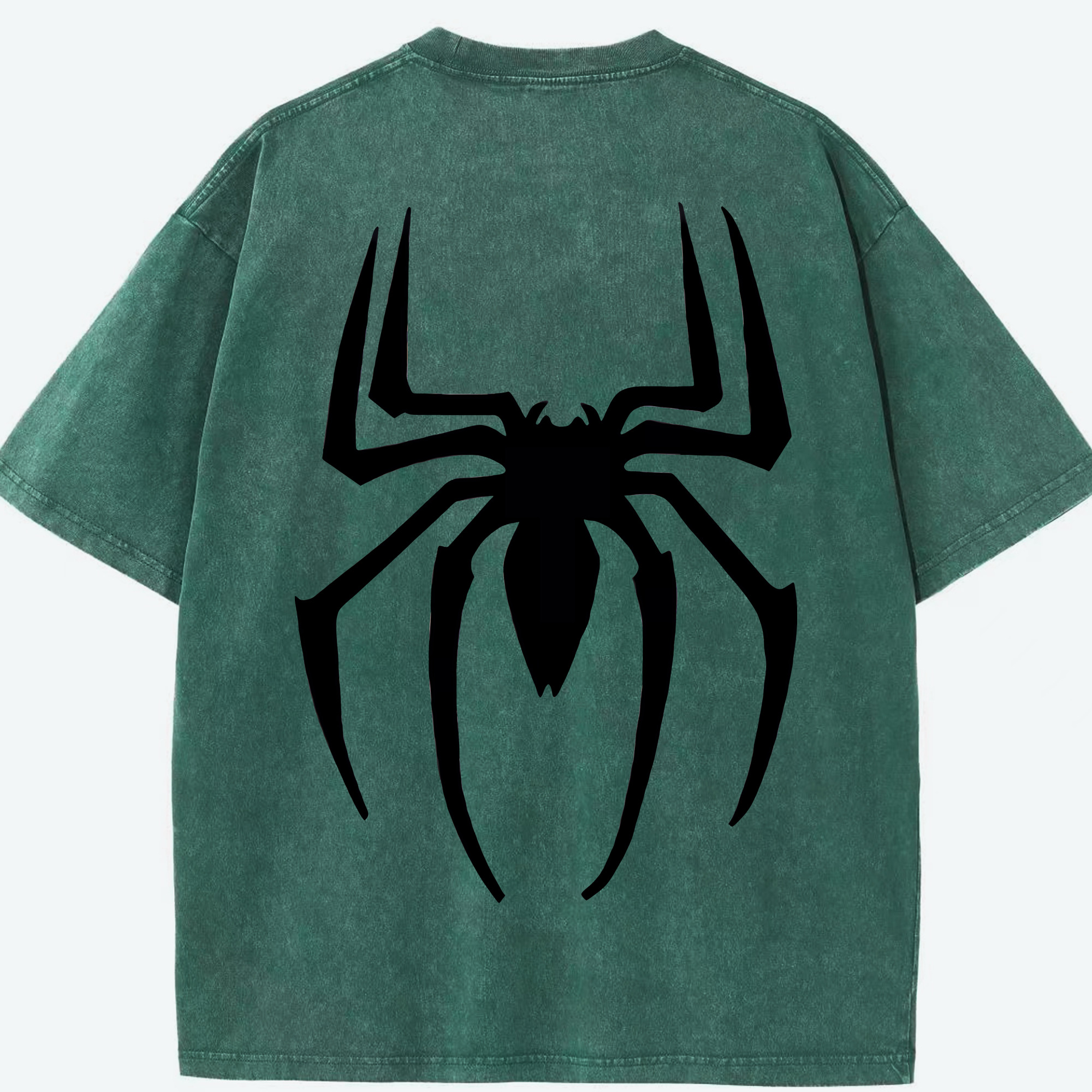 （画像用） Spider Man スパイダーマン 綿100% ヴィンテージ風 半袖Tシャツ（背面プリント）
